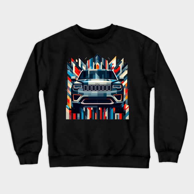 Jeep Grand Cherokee Crewneck Sweatshirt by Vehicles-Art